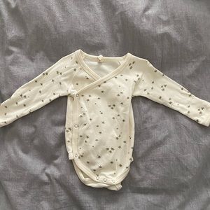 Quincy Mae NB onesie
